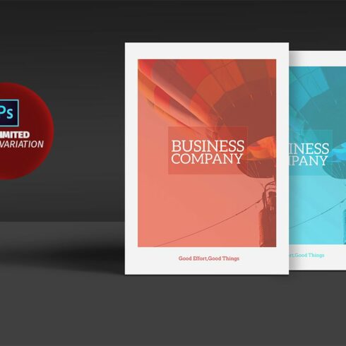 Bi-fold Business Brochure 12Pages cover image.