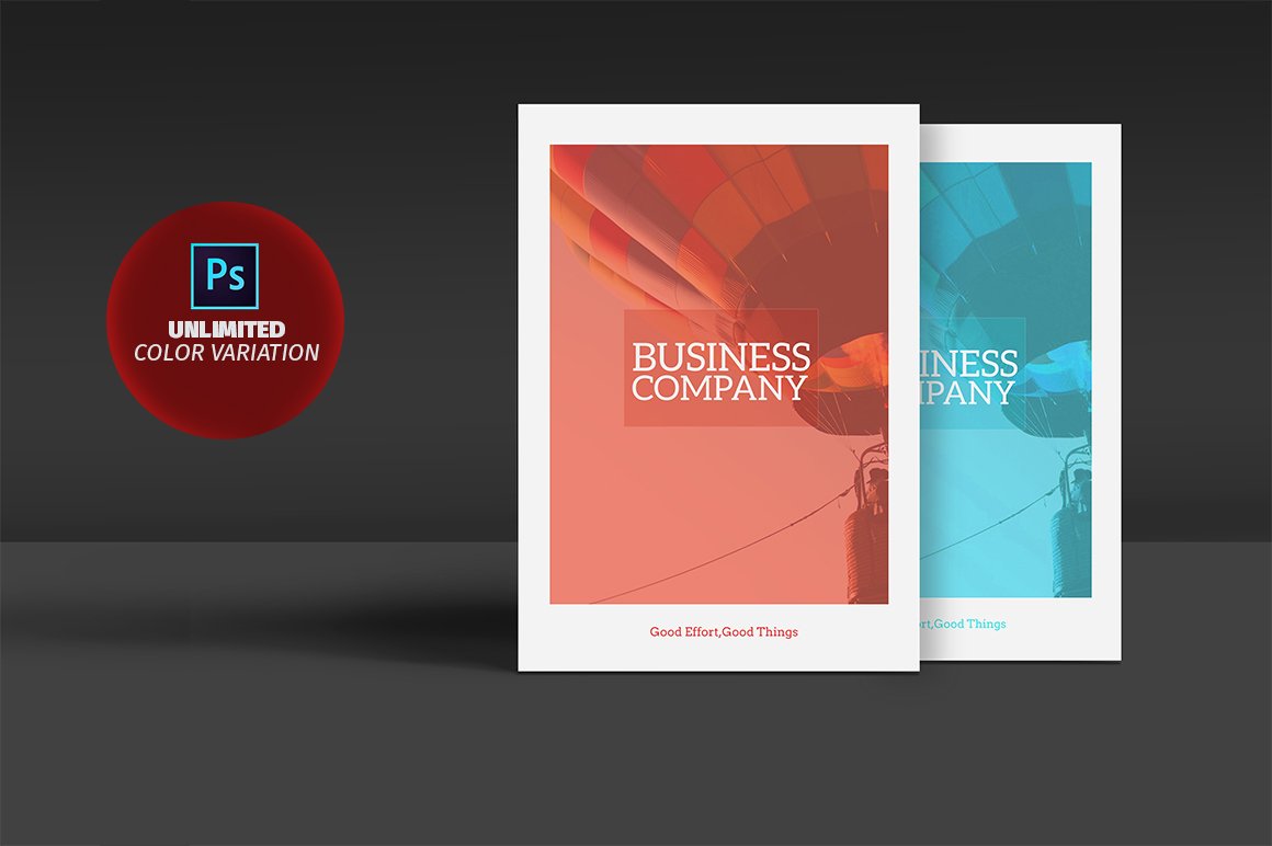 Bi-fold Business Brochure 12Pages cover image.