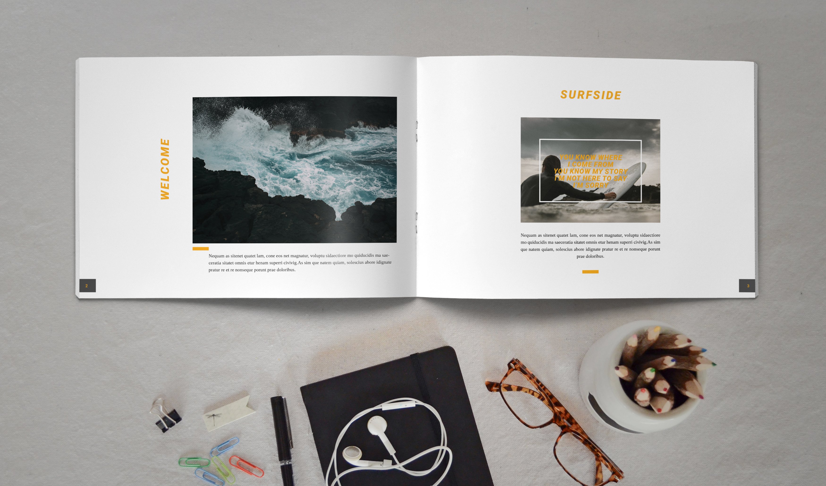 Indesign Brochure Catalog Template preview image.