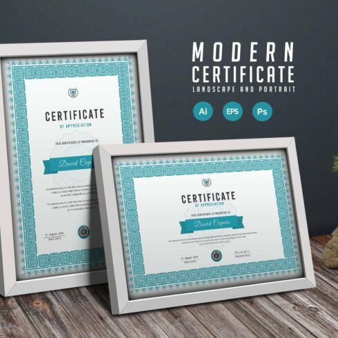 109. Clean Certificate Template cover image.