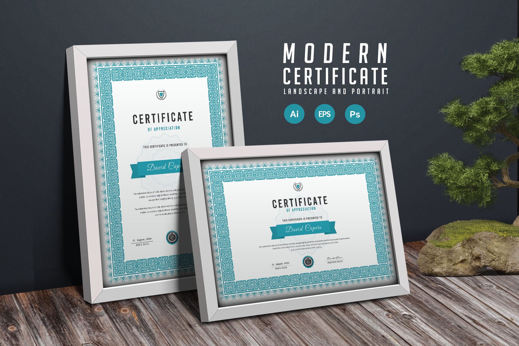 109. Clean Certificate Template cover image.