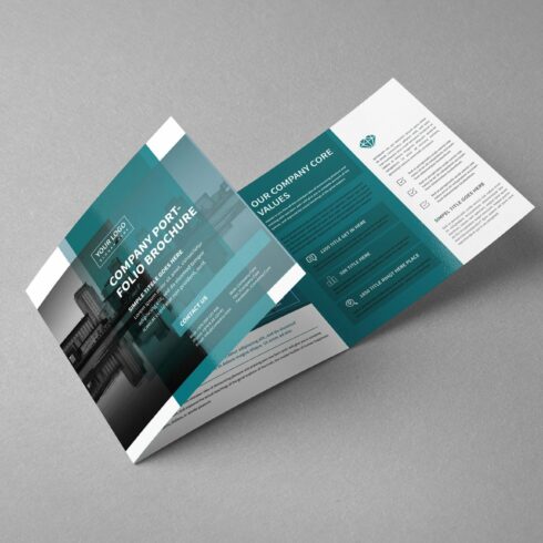 Square Trifold Brochure cover image.