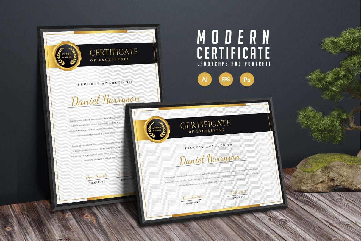 374. Modern Certificate Template cover image.