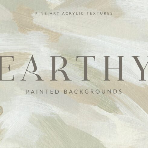 Earthy Abstract Painted Backgrounds cover image.
