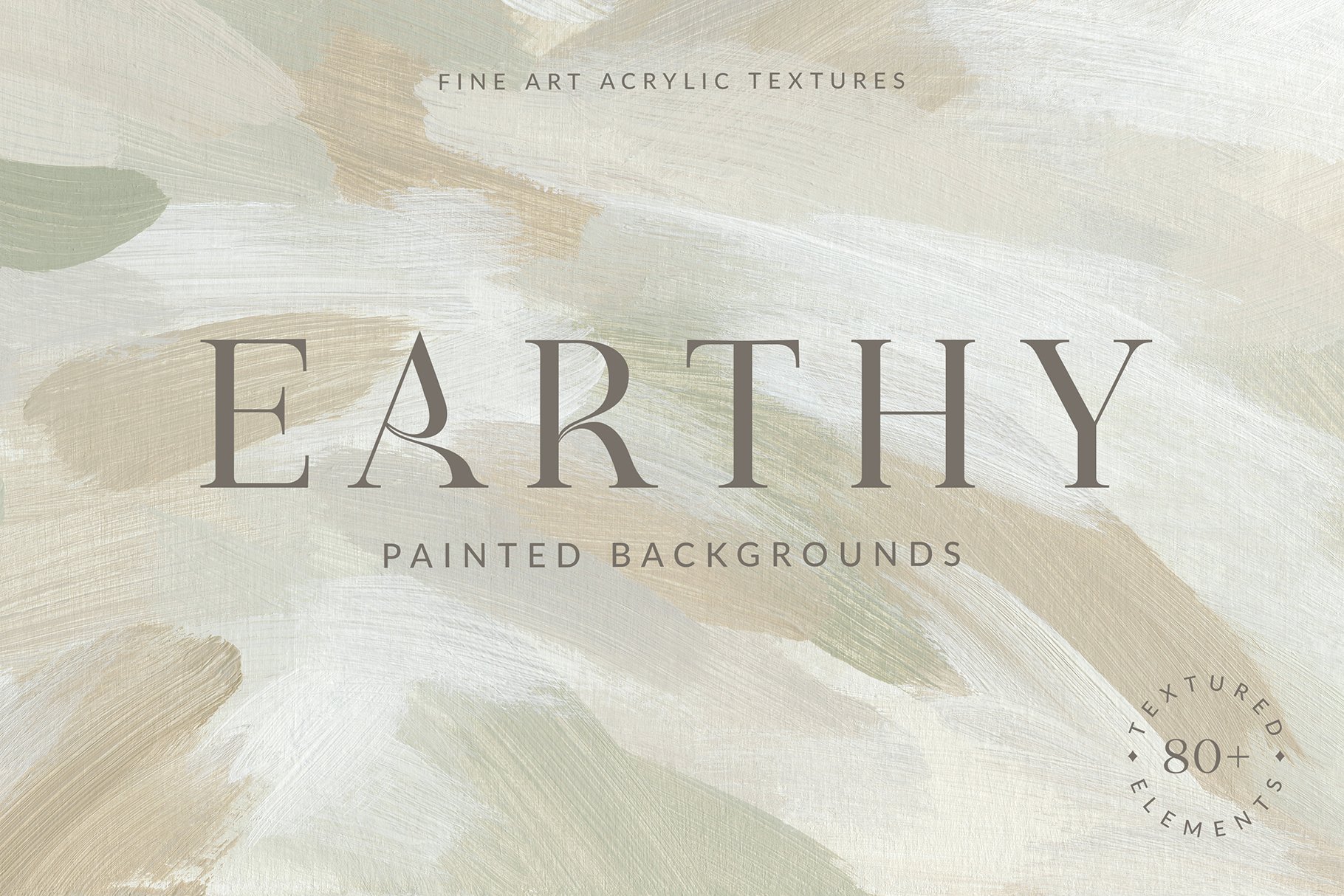 Earthy Abstract Painted Backgrounds cover image.