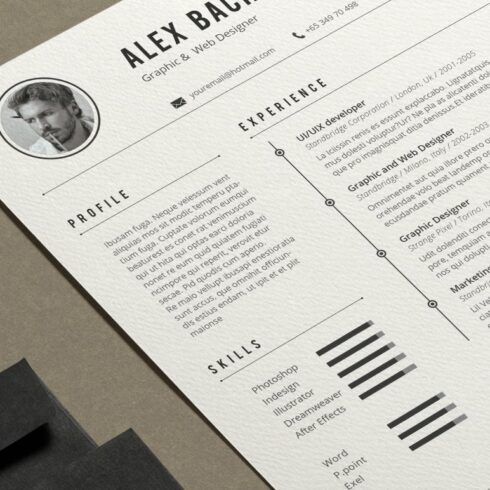 Alex Resume cover image.