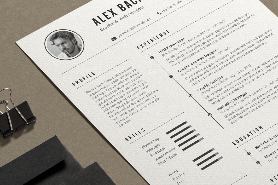 Alex Resume cover image.