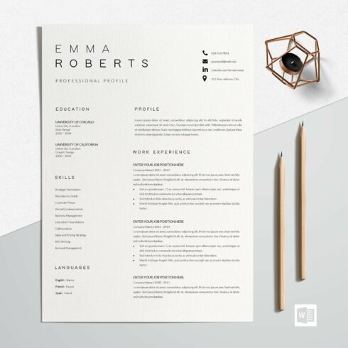 Resume Template | CV Template cover image.
