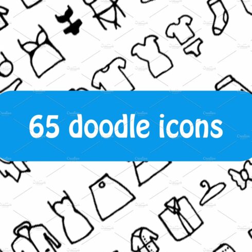 Doodle clothes icons cover image.