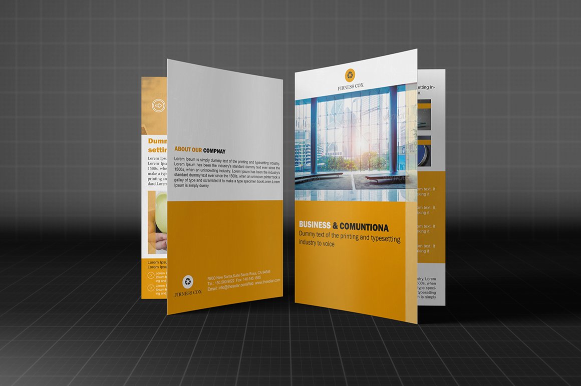 Creative Bifold Business Brochure cover image.