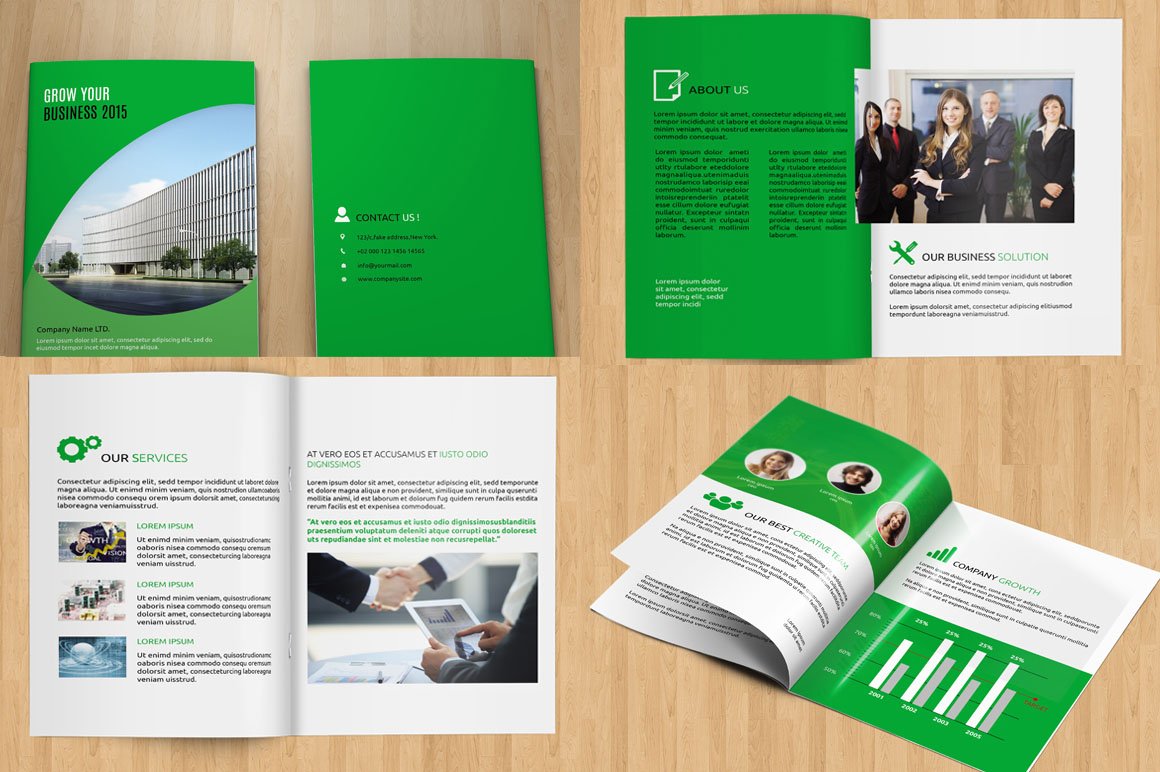InDesign Corporate Brochure-V95 cover image.