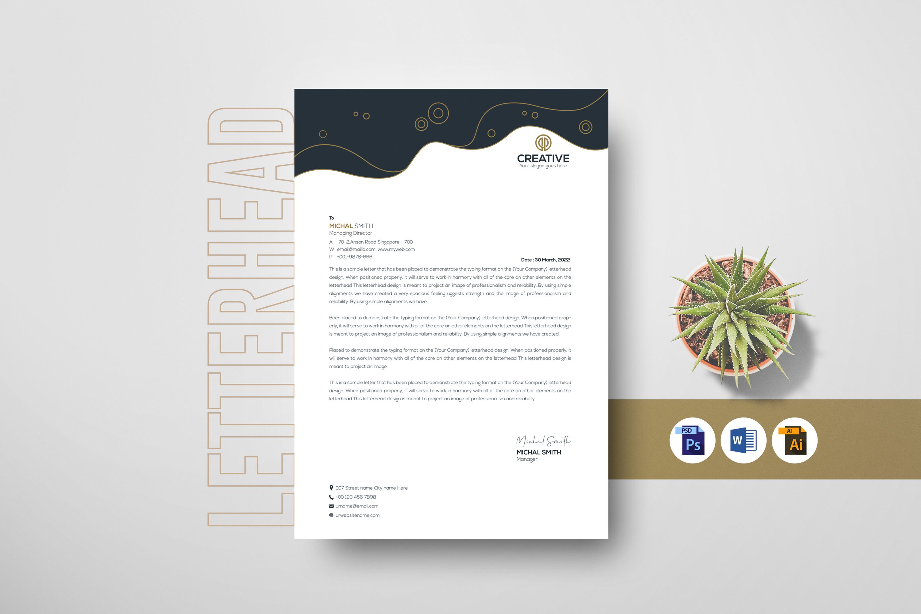 letterhead template cover image.