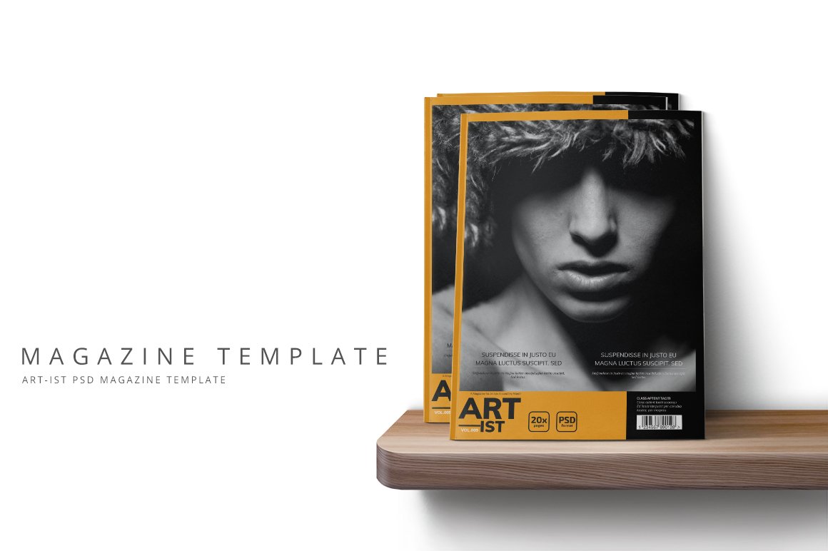 Art-ist Magazine Template Vol.9 preview image.