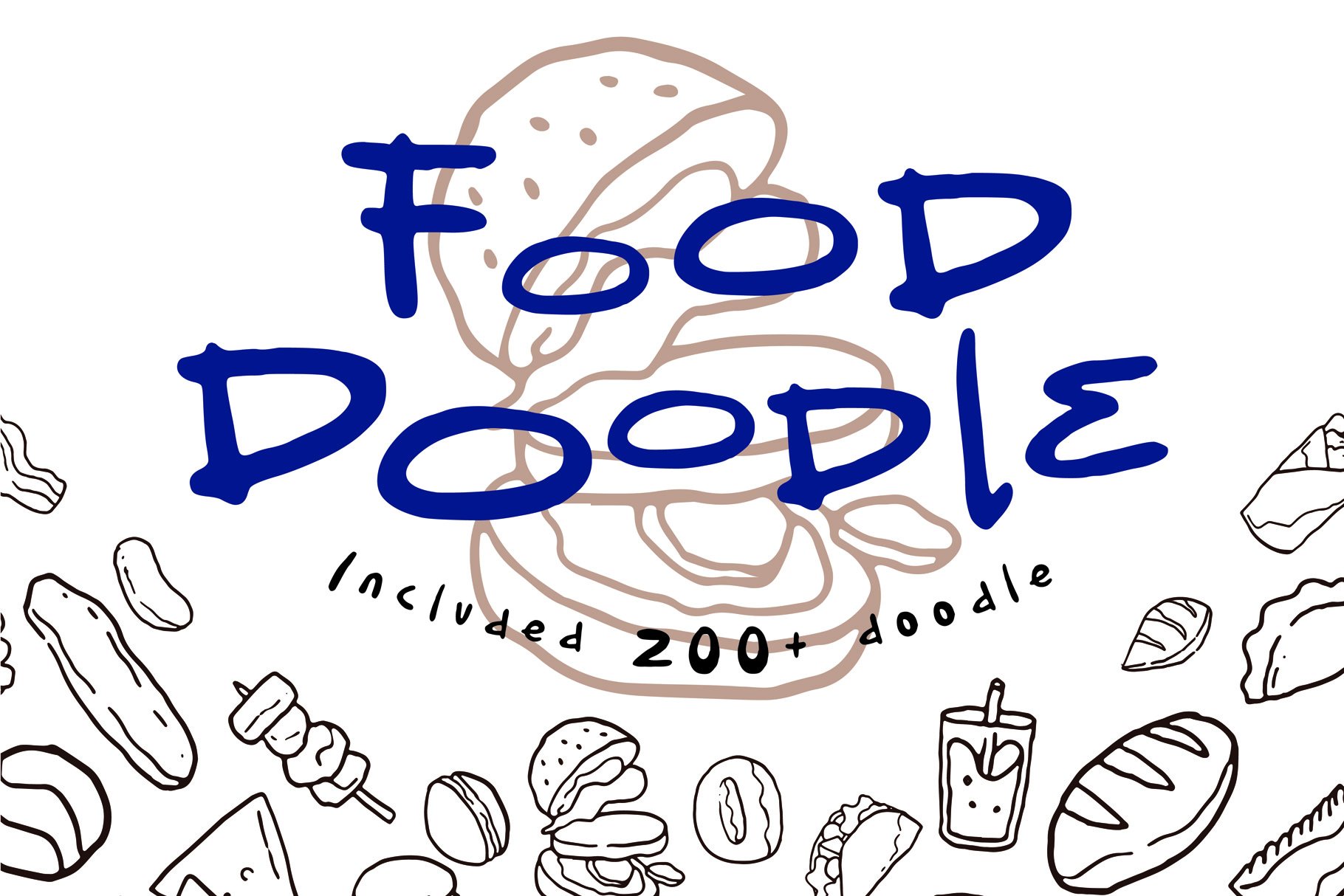 Food Doodle Hand Drawn Icon | FOODLE cover image.