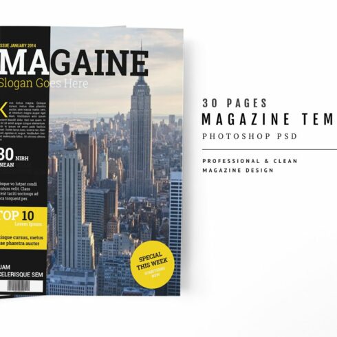 Magazine Template 42 cover image.