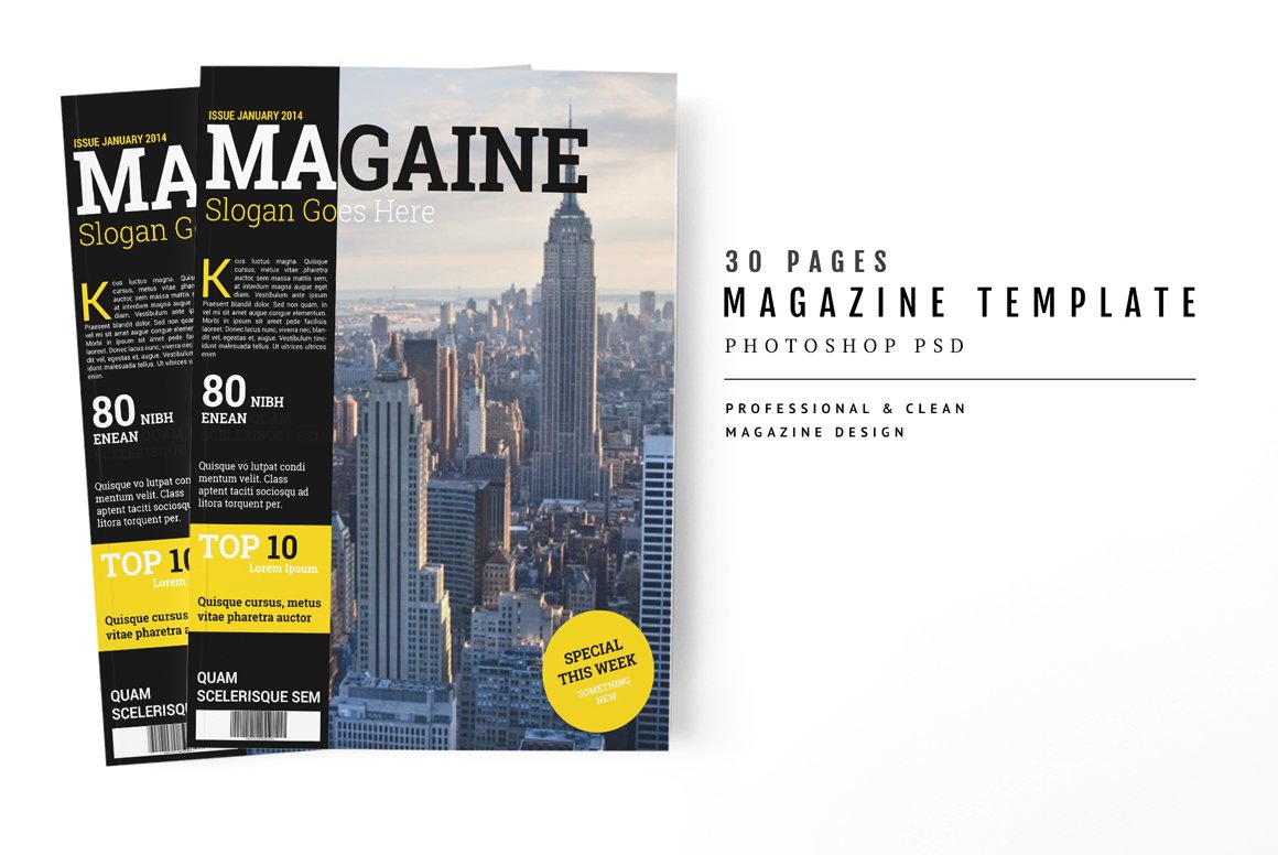 Magazine Template 42 cover image.