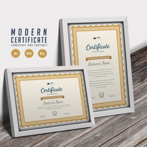089. Clean Certificate Template cover image.