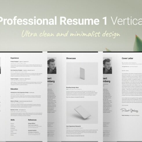 Resume & CV Bundle 1 Vertical cover image.