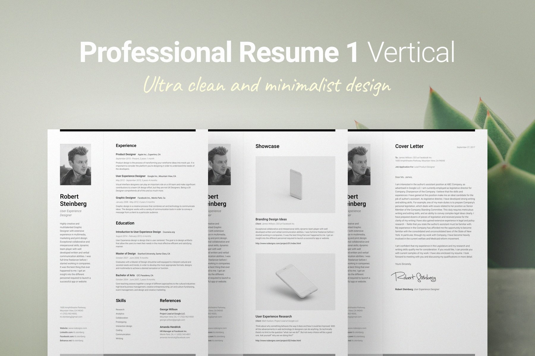 Resume & CV Bundle 1 Vertical cover image.