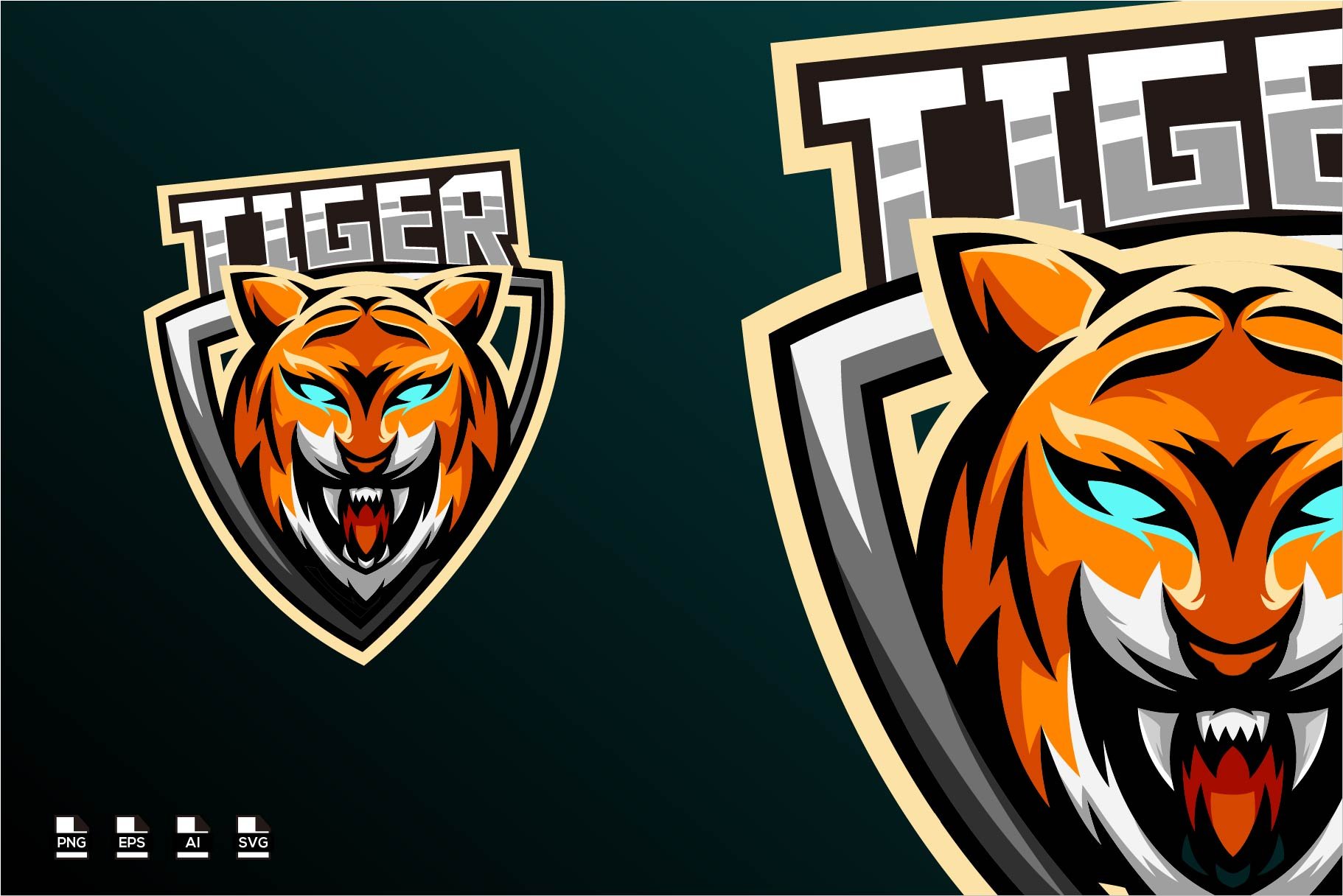 Tiger Logo Graphics, Designs & Templates from GraphicRiver