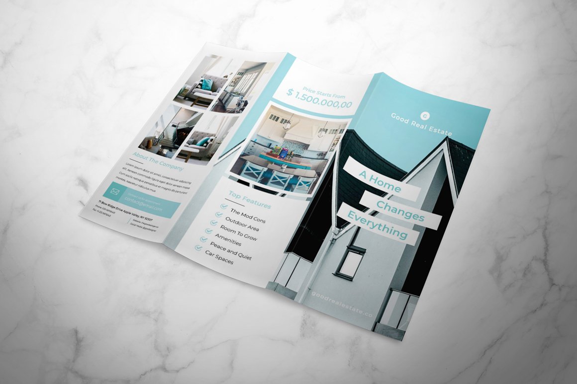 Real Estate Trifold Brochure cover image.