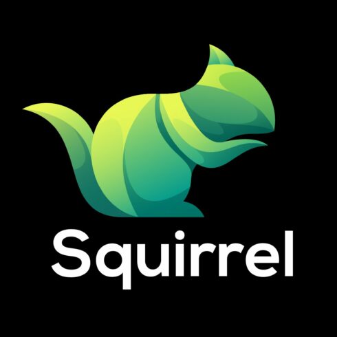 Squirrel gradient design logo cover image.