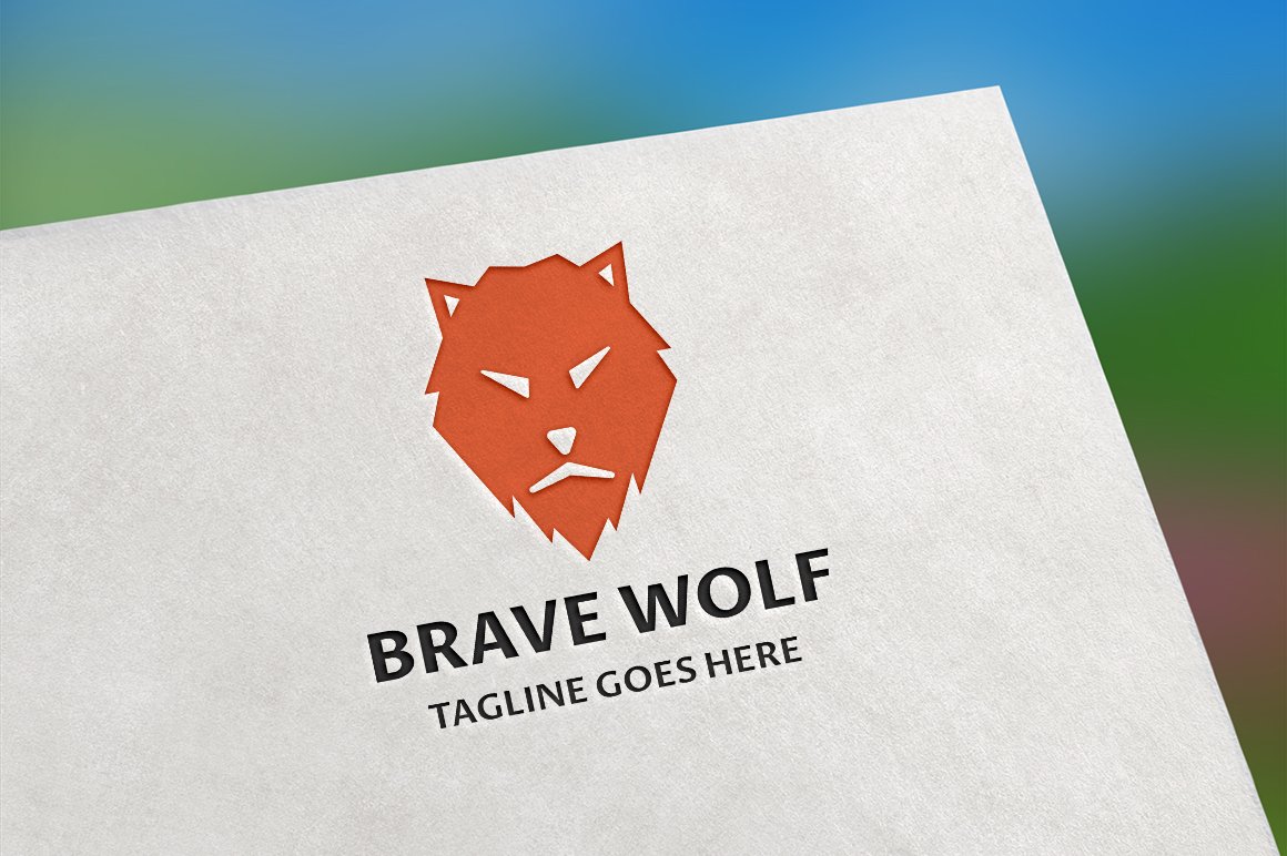 Brave Wolf Logo v.2 cover image.