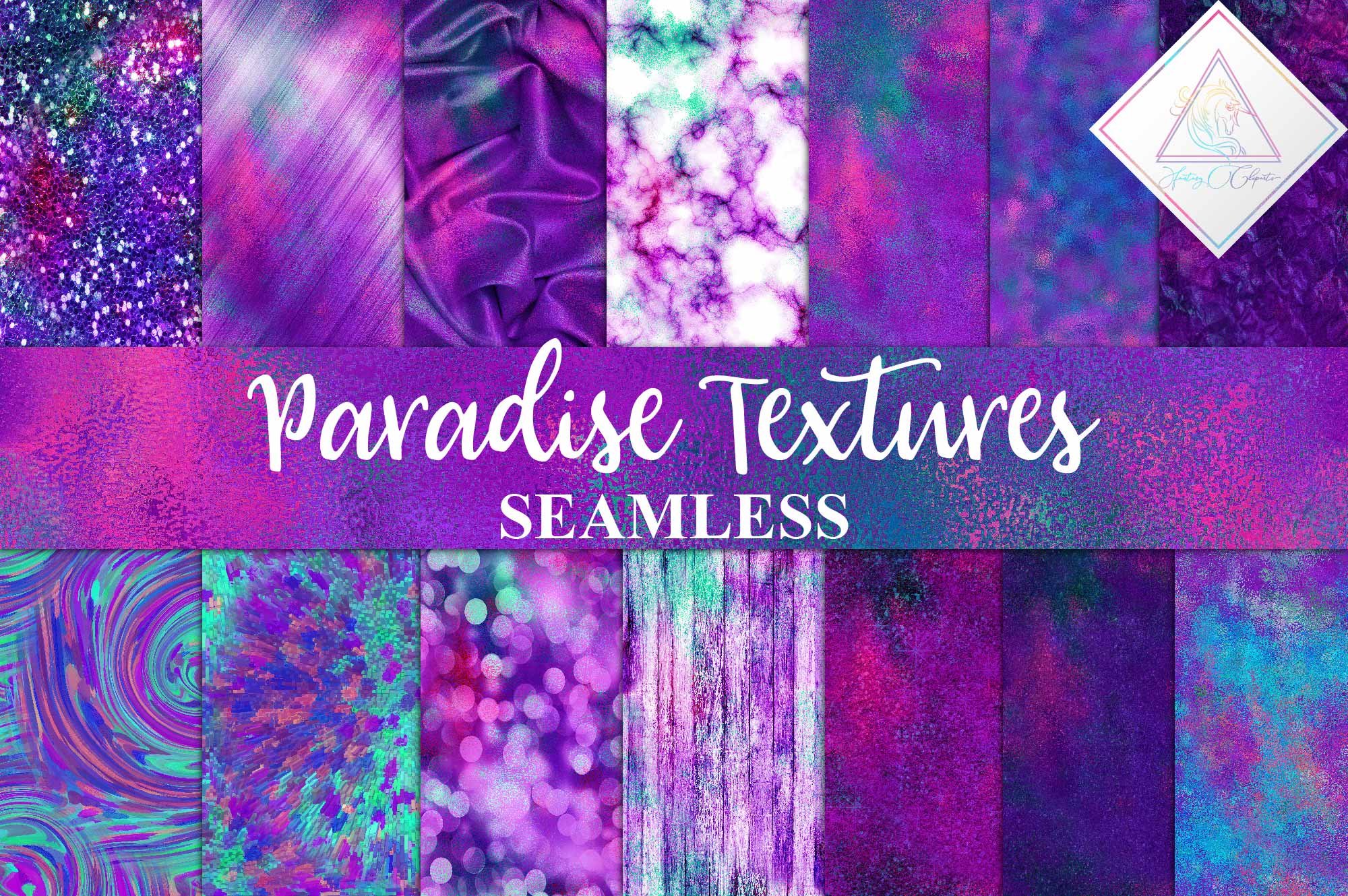 Paradise Textures Digital Paper cover image.