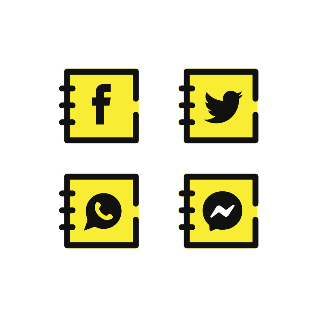 social media icon for your web or app (whatsapp, faceboo, instagram