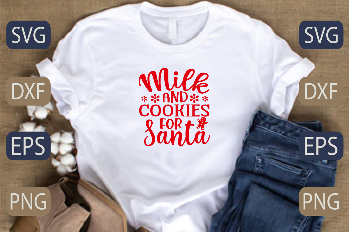 T - shirt that says me and cookies for santa.