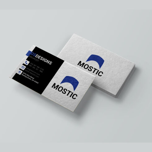 Corporate and modern business card design cover image.