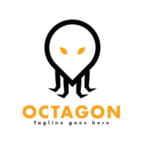 Octagon (Octopus) geometrical logo design cover image.