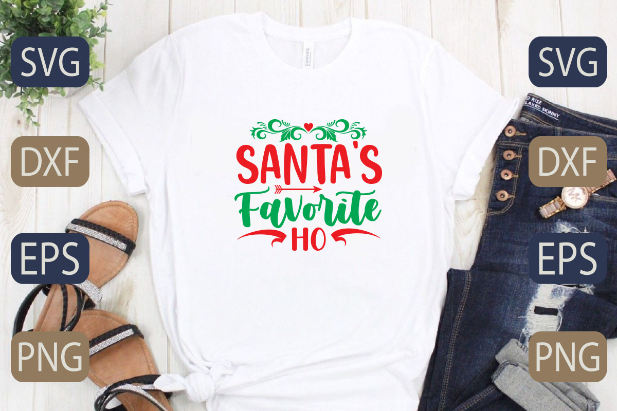 T - shirt that says santa's favorite ho.