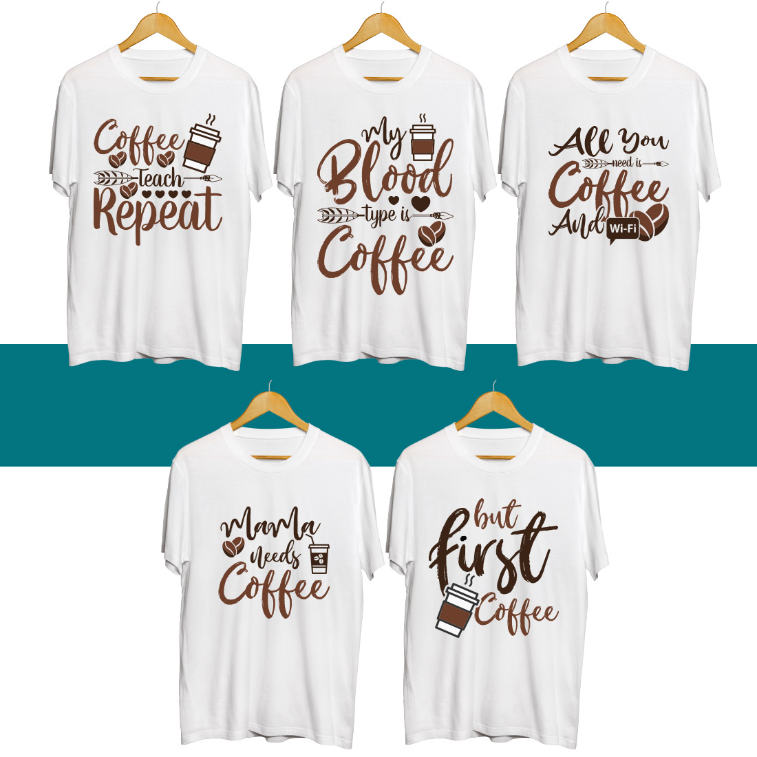 Coffee SVG t Shirt Designs Bundle - MasterBundles