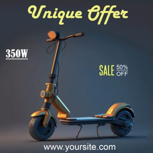 Social media templates of Electric Scooter cover image.