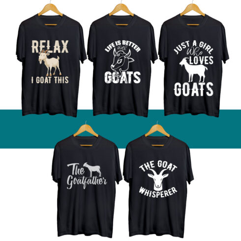 Goat SVG T Shirt Designs Bundle cover image.