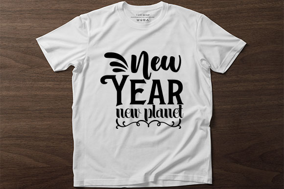 T - shirt that says new year.