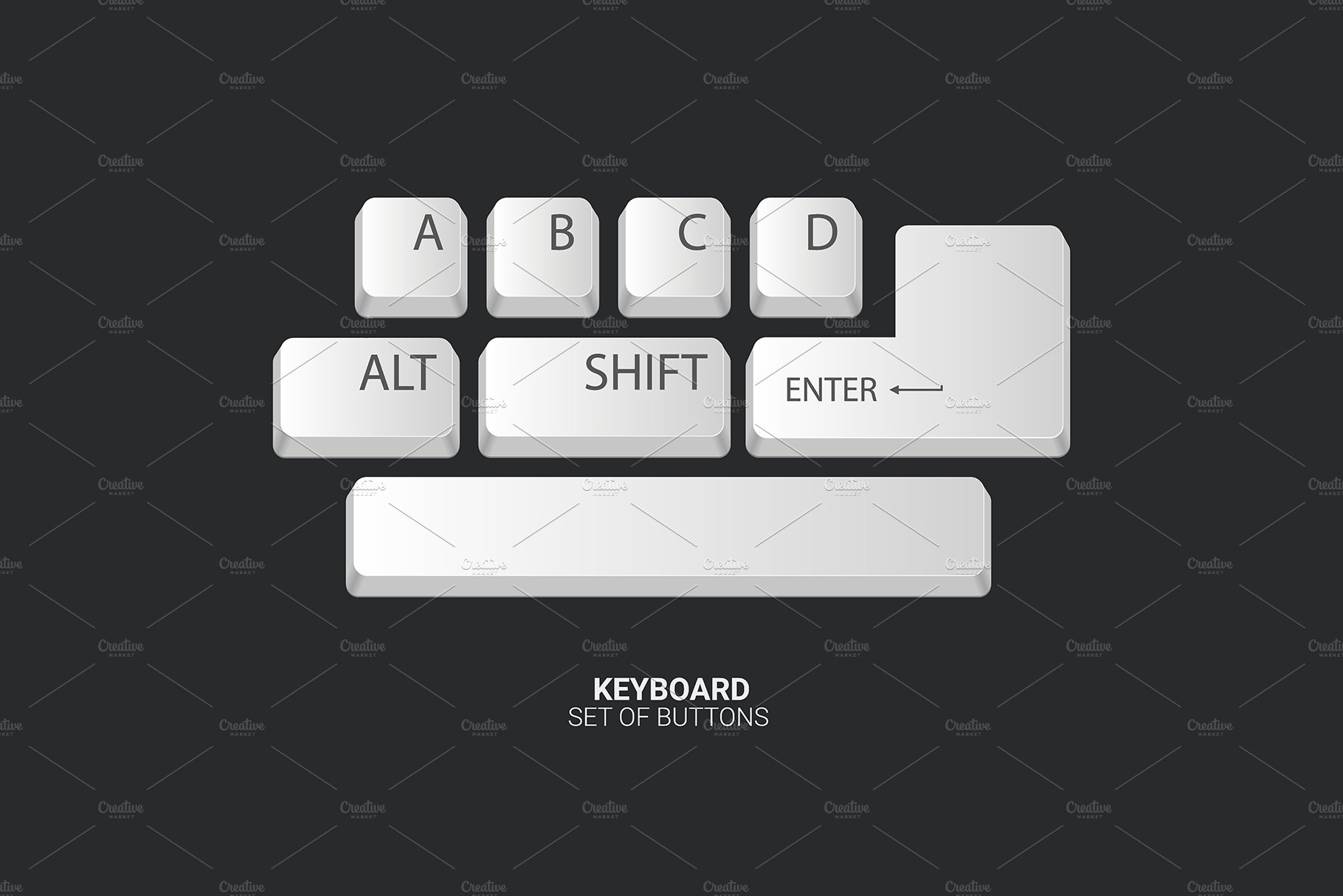 The Keyboard Alphabet and buttons preview image.