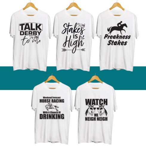 Preakness Stakes SVG T Shirt Designs Bundle cover image.