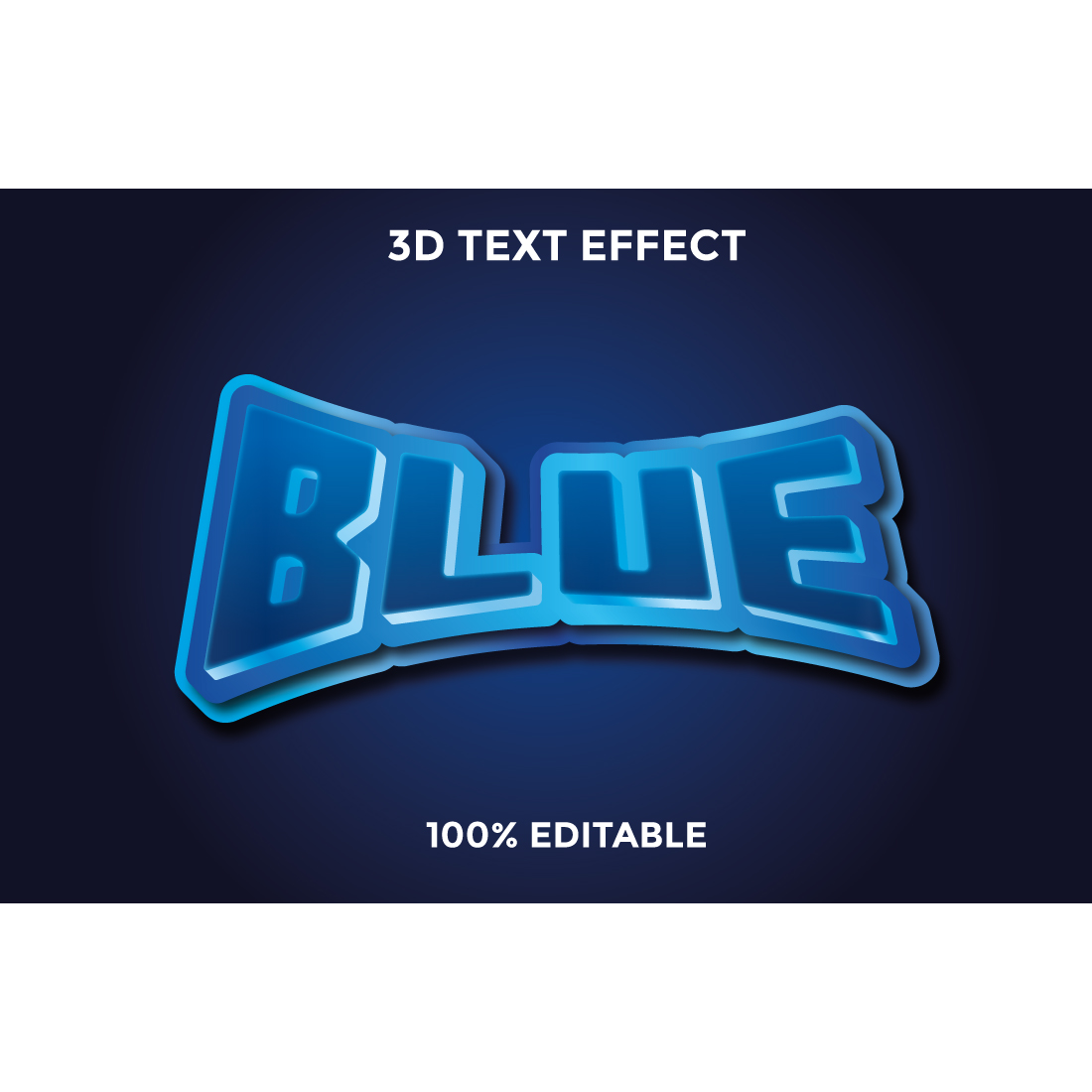 Blue text effect adrk blue background, font, three-dimensional, text, style, editable, letter, typography, word, typeset, blue, alphabet, lettering, glow, gold, shadow, signs cover image.