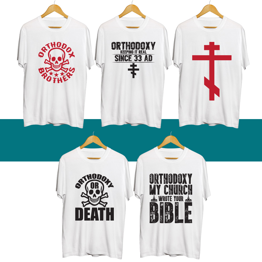 Orthodox Day SVG T Shirt Designs Bundle cover image.