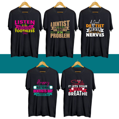 Dentist SVG T Shirt Designs Bundle cover image.