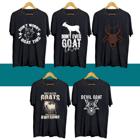 Goat SVG T Shirt Designs Bundle cover image.