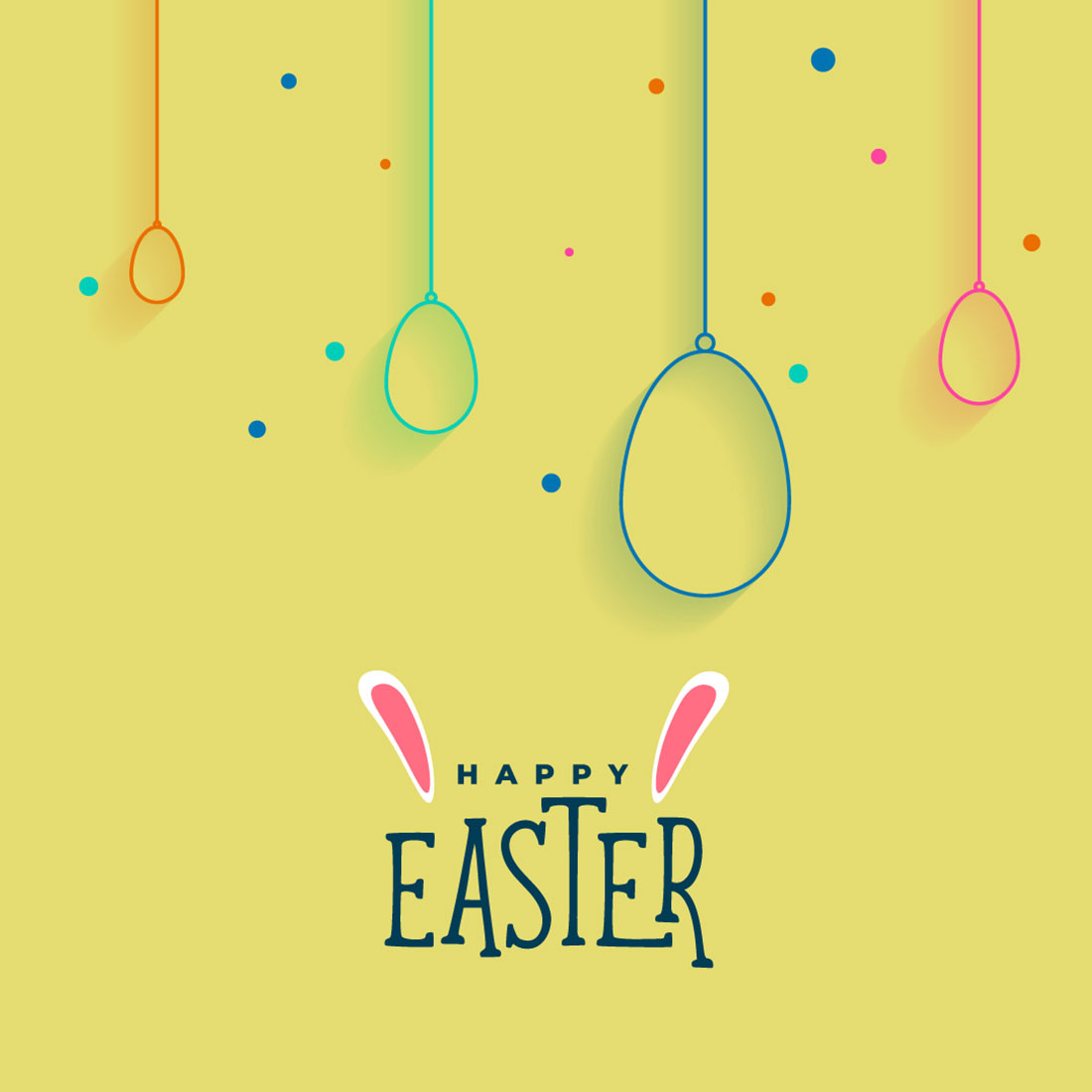 Colorful Easter poster cover image.