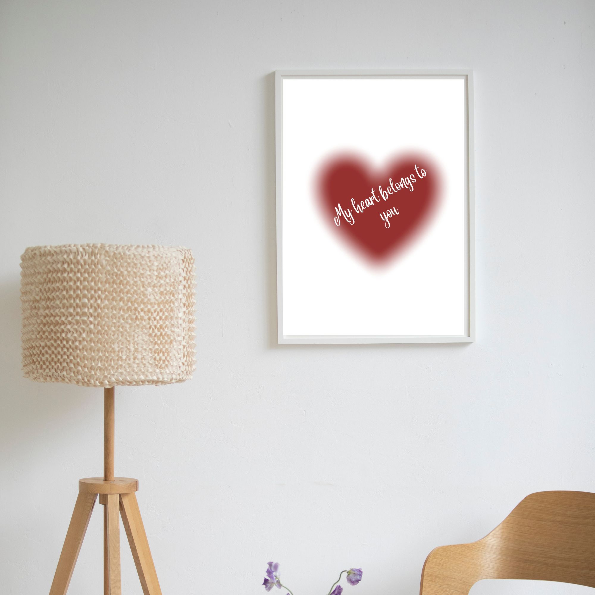 My heart belongs to you Printable, L O V E, Classic Love , Bedroom,Living Room,Home Decor, Digital DOWNLOAD Printable cover image.