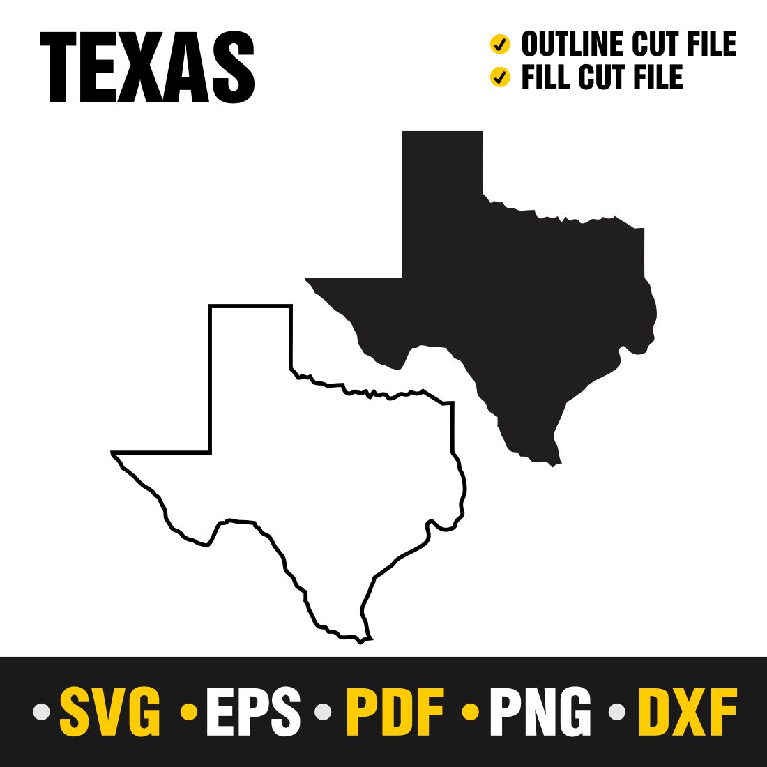 texas vector outline