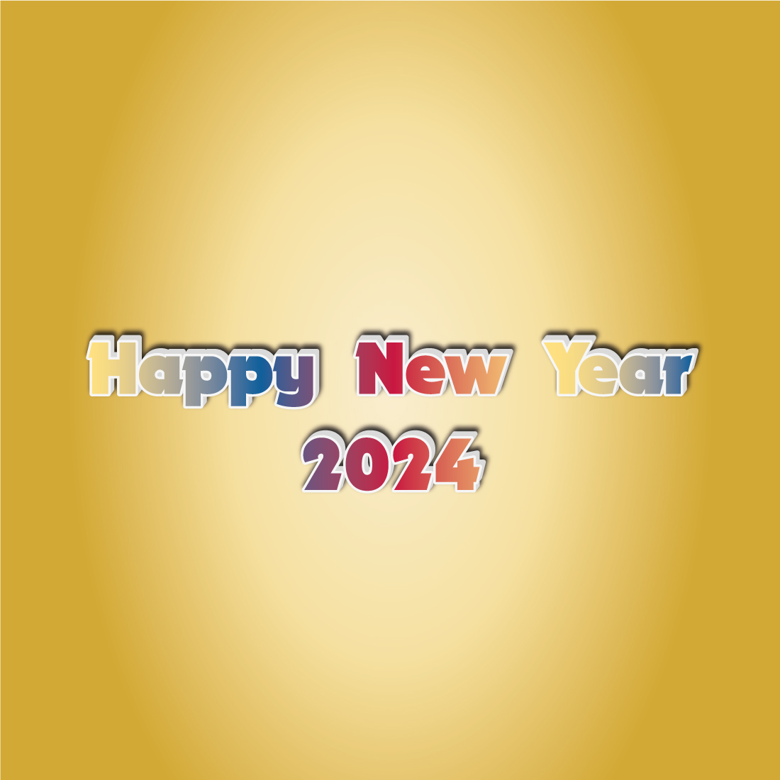 Happy New Year 3d letters, 2024 3d text effect, text effect, 3d text, typography design, editable text effect, modern ,3D Text Effect Design, cover image.