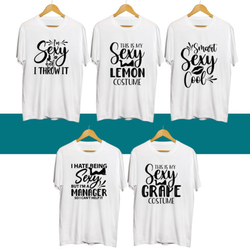Sexy SVG T Shirt Designs Bundle cover image.
