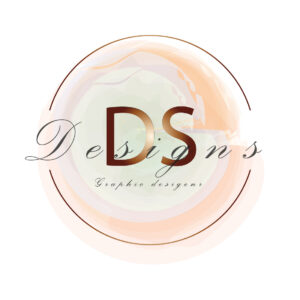 Letter DS watercolor logo design ( you can change the text) - MasterBundles