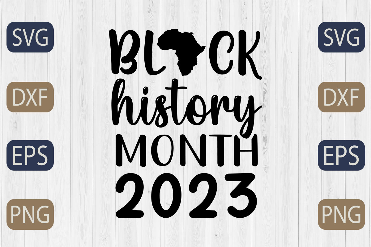 Black history month svg cut file.